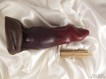 Bad Dragon David the Werewolf Standard lipstick for scale